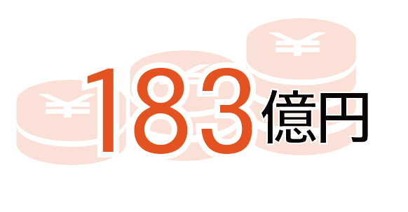 183億円